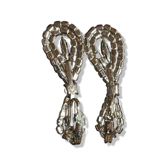 WEISS TEARDROP VINTAGE Clip on earrings - Picture 5 of 8